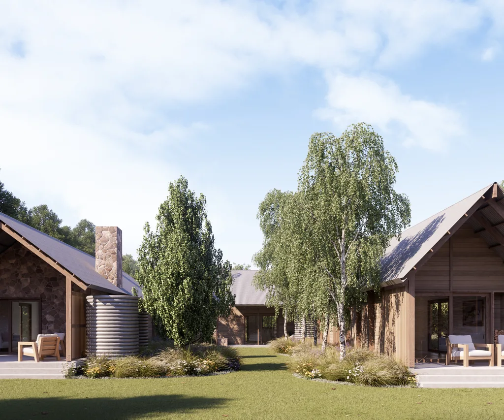 A render of the grounds at Saltash Farm