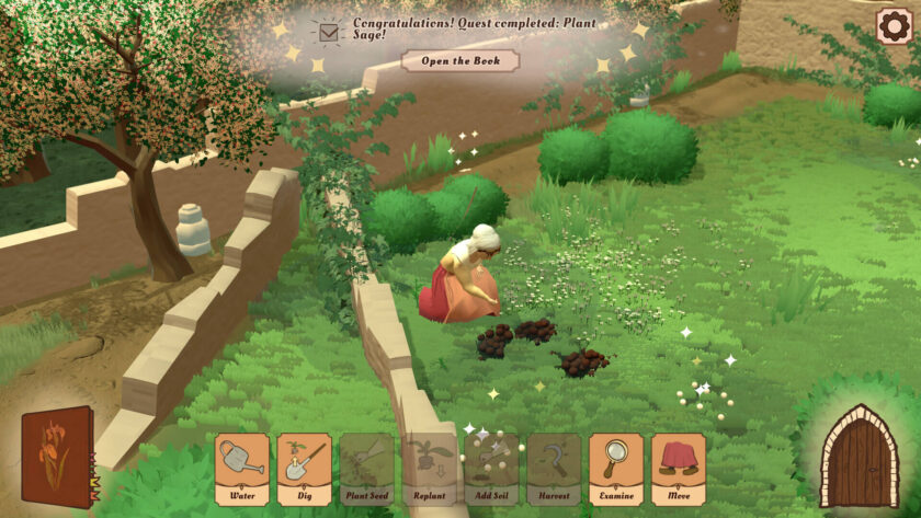 Screenshot for video game The Abbess Garden, published on LadiesGamers
