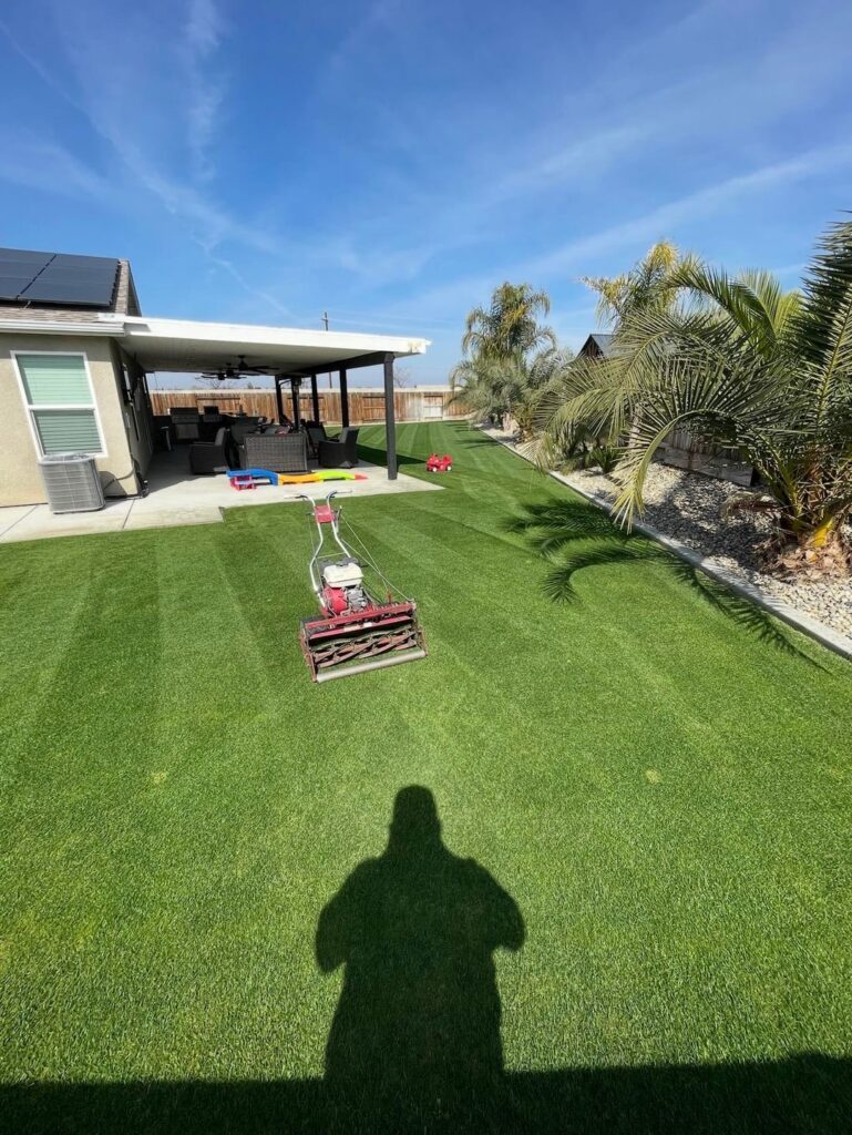 Tried two different stripe patterns on the lawn and curious what you all think. Tried two different stripe patterns on the lawn and curious what you all think.