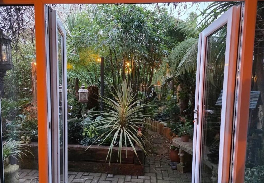 My Dad's tropical garden