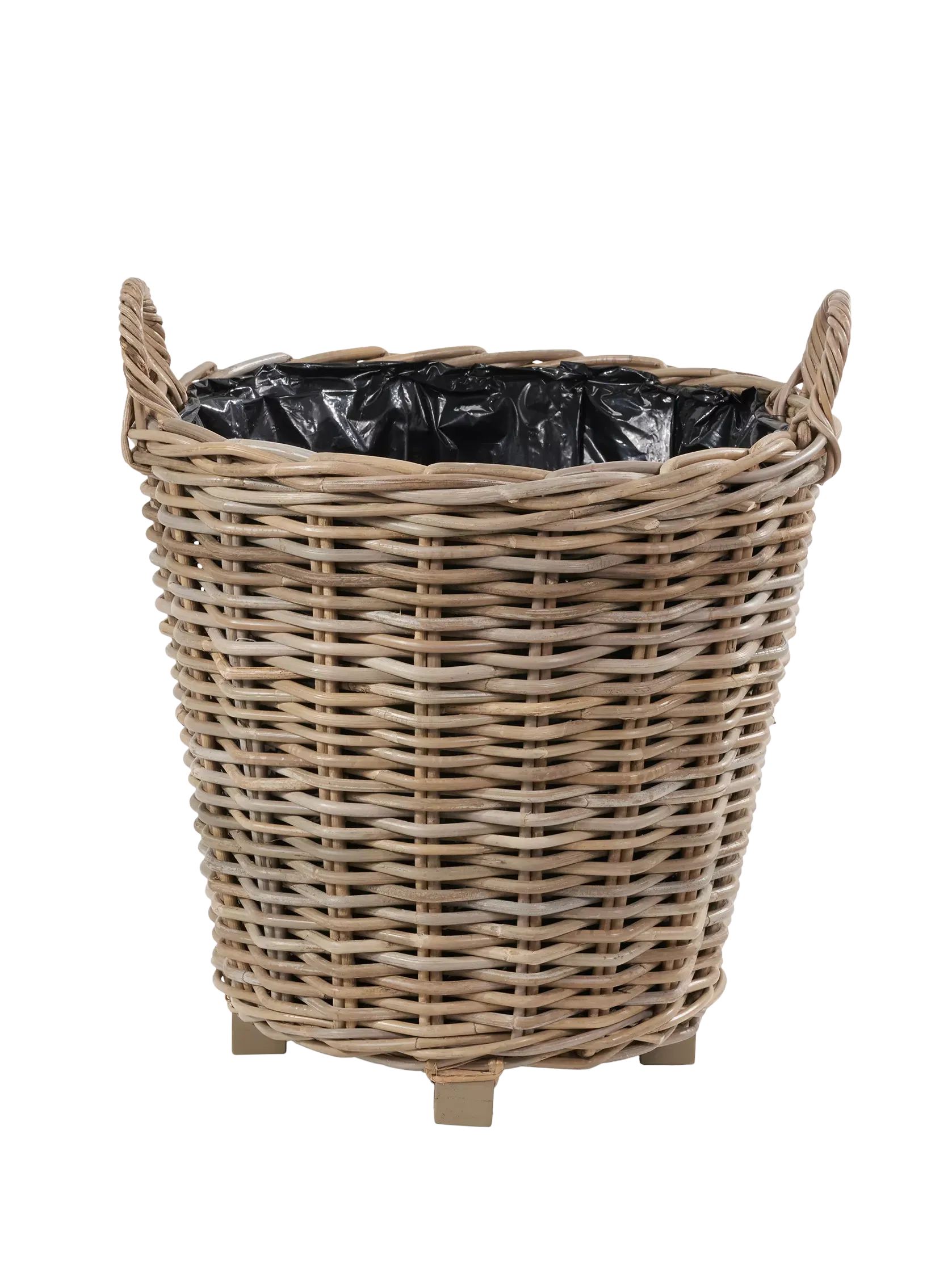 Pacific Kubu Rattan Indoor/outdoor Round Planter, Brown