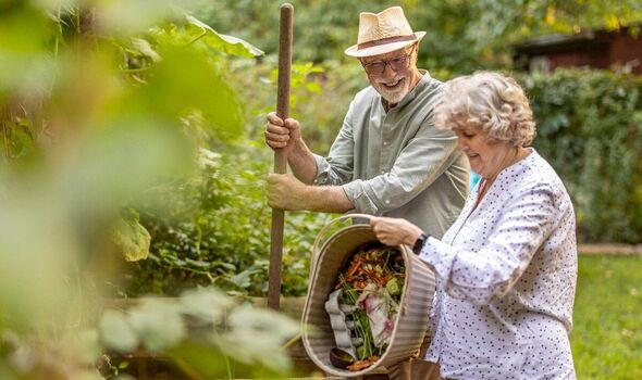 A couple in the garden