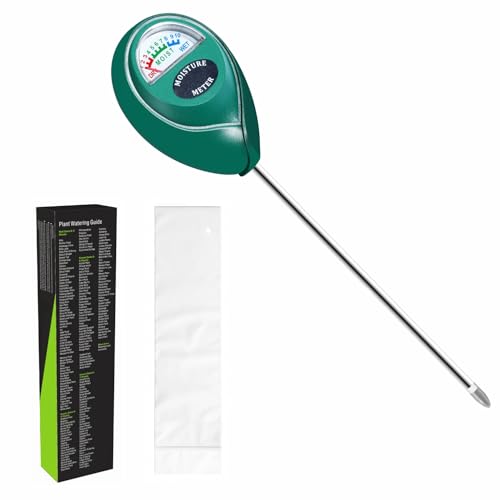 Xlux Soil Moisture Meter (since 2015) - Durable 304 Stainless Steel Probe &amp; Virgin Abs - Instant Read Hygrometer for Garden, Indoor &amp; Outdoor Plants (upgraded Design)