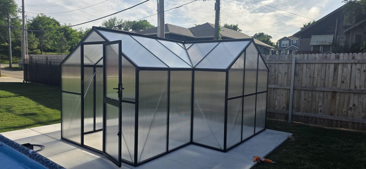 First real greenhouse! First real greenhouse!