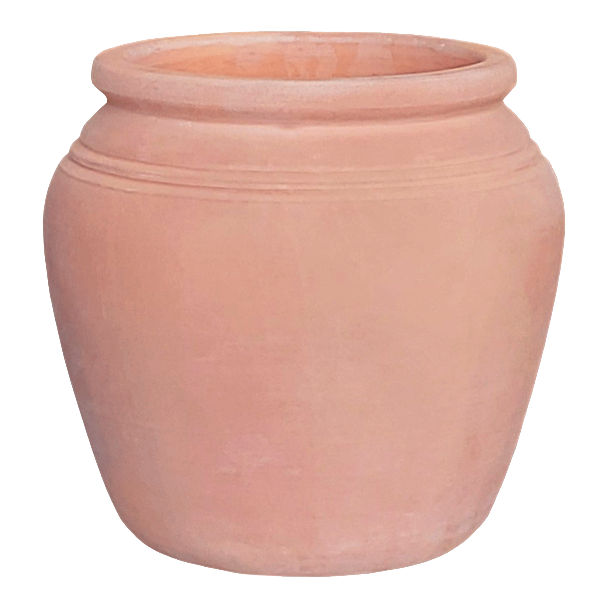 Verve Whitewash terracotta plant pot at B&Q against a white background