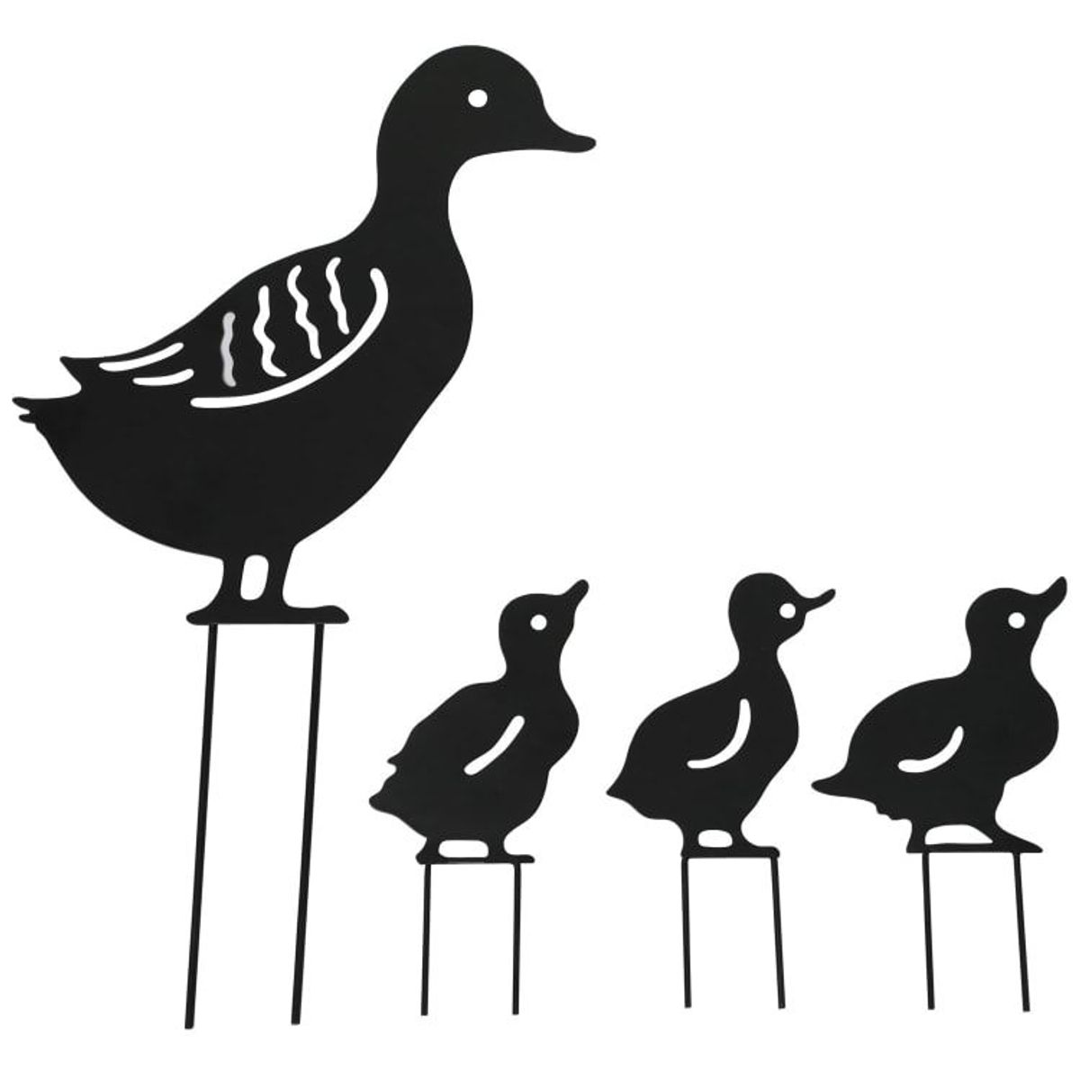 B&M Family of Ducks Plant Pot Stakes