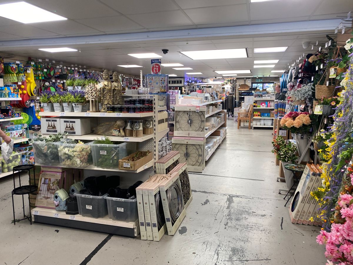 A selection homeware inside Tony Almond home and garden centre in Waterloo