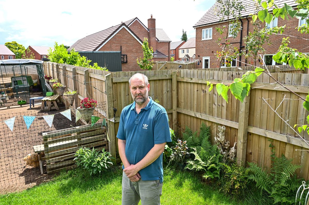 Justin Leech says he may have to face tearing down his boundary fence
