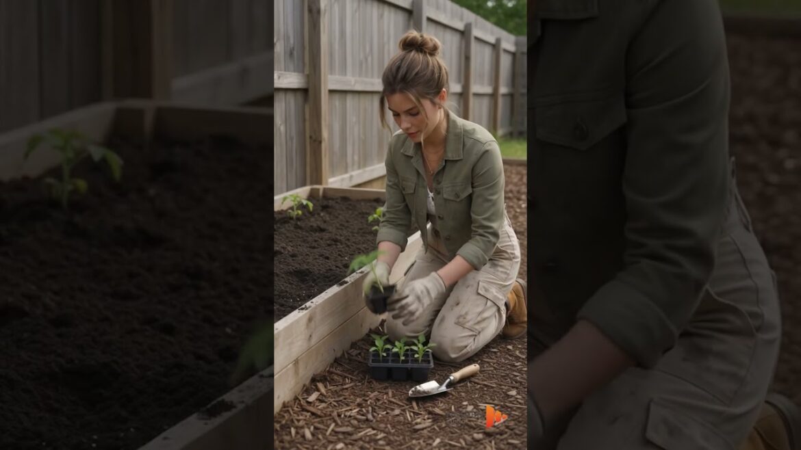 Taking care of every little detail in the vegetable garden #garden #gardening #hardworkworks