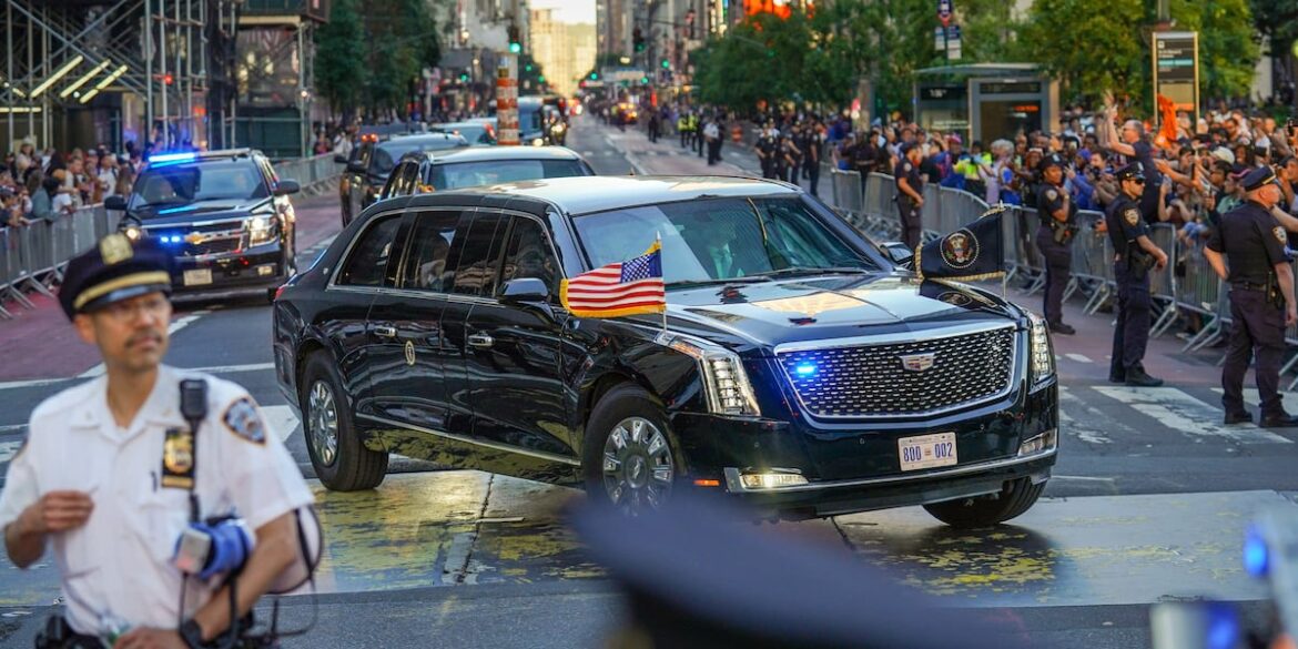 Donald Trump arrives at Game 3 of the NBA Finals, the 1st sitting US president to attend