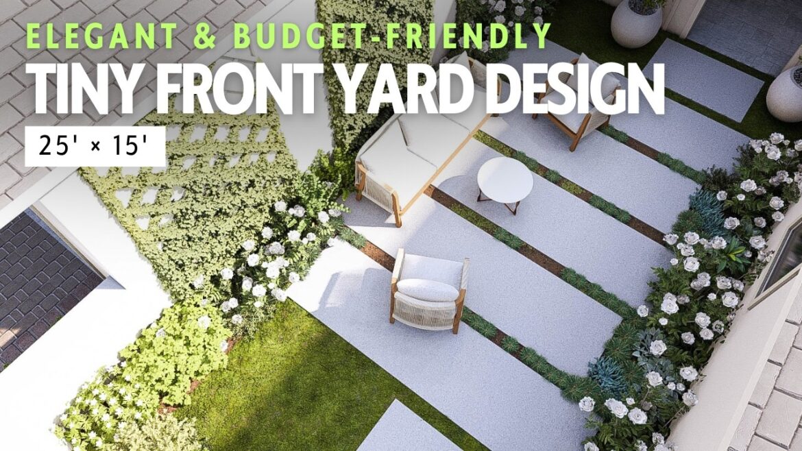 Small Front Yard, Big Impact! ๐ฟ | Stunning 25′ ร 15′ Mediterranean Style Front Yard Design Small Front Yard, Big Impact! ๐ฟ | Stunning 25' ร 15' Mediterranean Style Front Yard Design