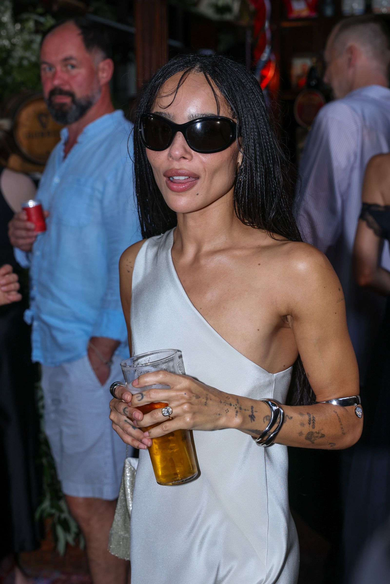 LONDON ENGLAND JUNE 24 Zoe Kravitz attends Jessica McCormack's cocktail event at 7 Carlos Place on June 24 2026 in...