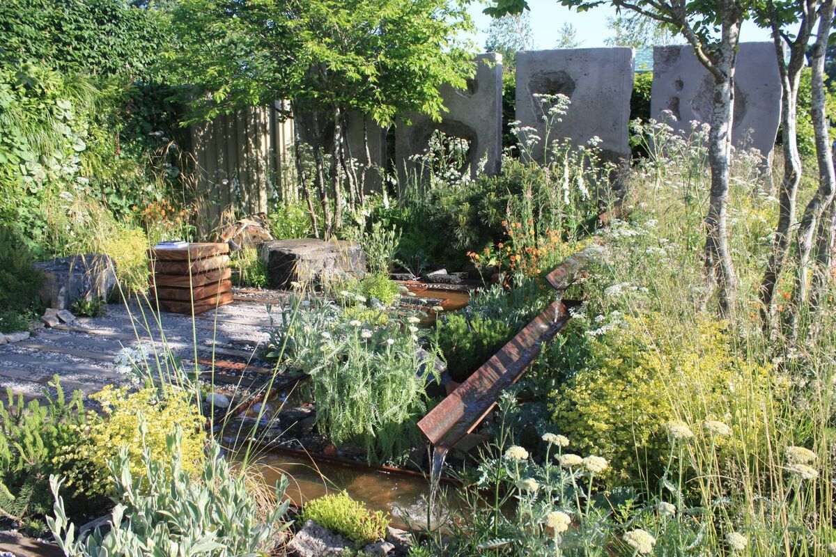 The ‘Future in Mind’ garden, sponsored by the Mental Health Commission and designed by Joe Eustace. Picture: Frazer McDonogh