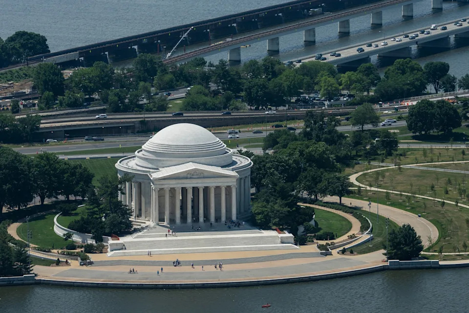 Aaron Schwartz/Getty Images - PHOTO: The Jefferson Memorial is seen on the National Mall, June 7, 2026, in Washington, D.C.