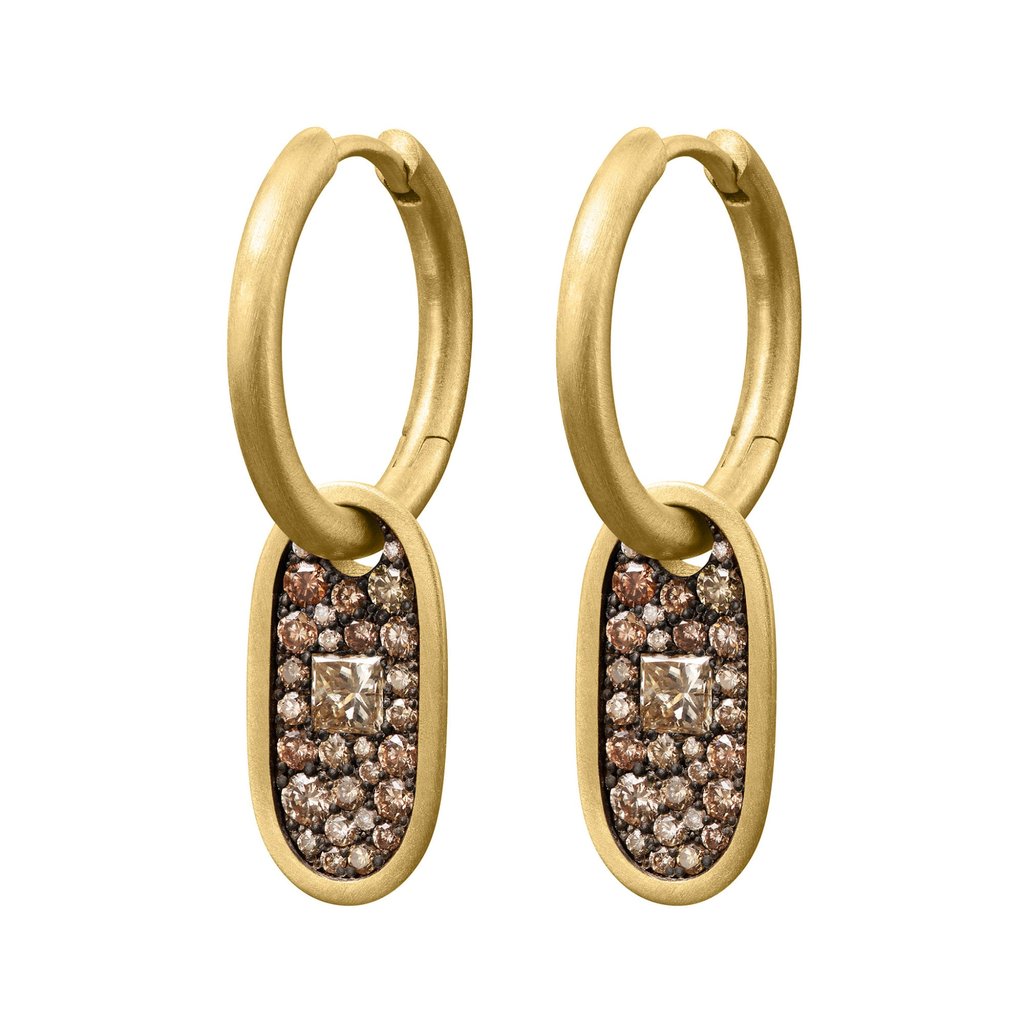 Shola Branson Cartouche Drop Earrings. Photo: Handout