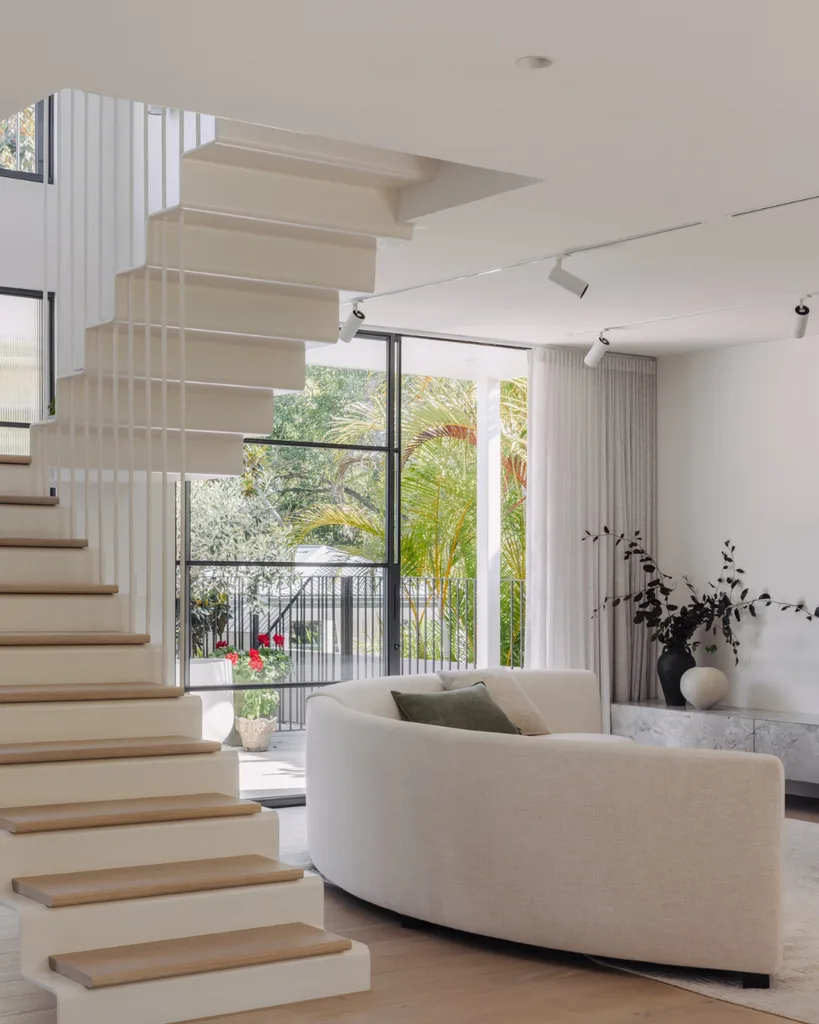 Staircase white interiors