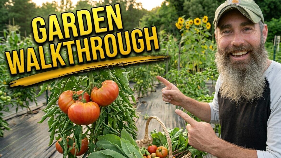 Garden Walk Update – Sunflowers, Tomatoes & BIG Surprises Garden Walk Update - Sunflowers, Tomatoes & BIG Surprises