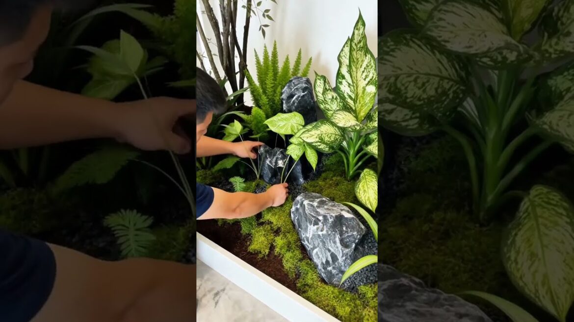 Easily create your own indoor garden #spacedesign #gardendesign #garden #plants