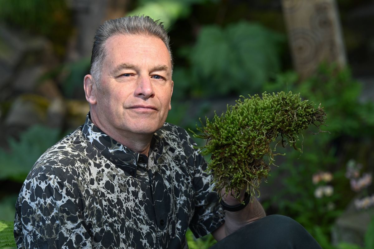 LONDON, ENGLAND - MAY 20: National Autistic Society ambassador Chris Packham attends The RHS Chelsea Flower Show at Royal Hospital Chelsea on May 20, 2024 in London, England. All the main garden categories return to the Royal Hospital Chelsea this year.  The Show Gardens along Main Avenue, Sanctuary and Feature Gardens explore themes through horticulture, while the All About Plants area in the Floral Marquee focuses on planting. This year is billed as the most sustainable to date. (Photo by Jeff Spicer/Getty Images)