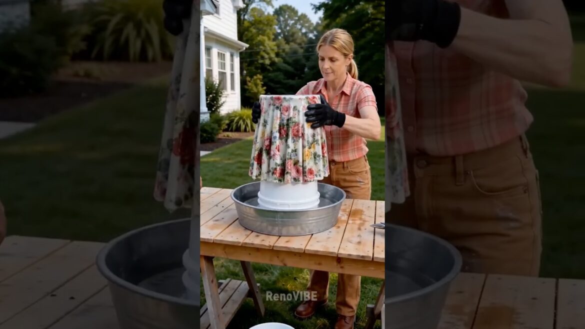 OLD Skirt Gets AMAZING New Life As Flower Planter! 🌱 #DIY #Garden OLD Skirt Gets AMAZING New Life As Flower Planter! 🌱 #DIY #Garden