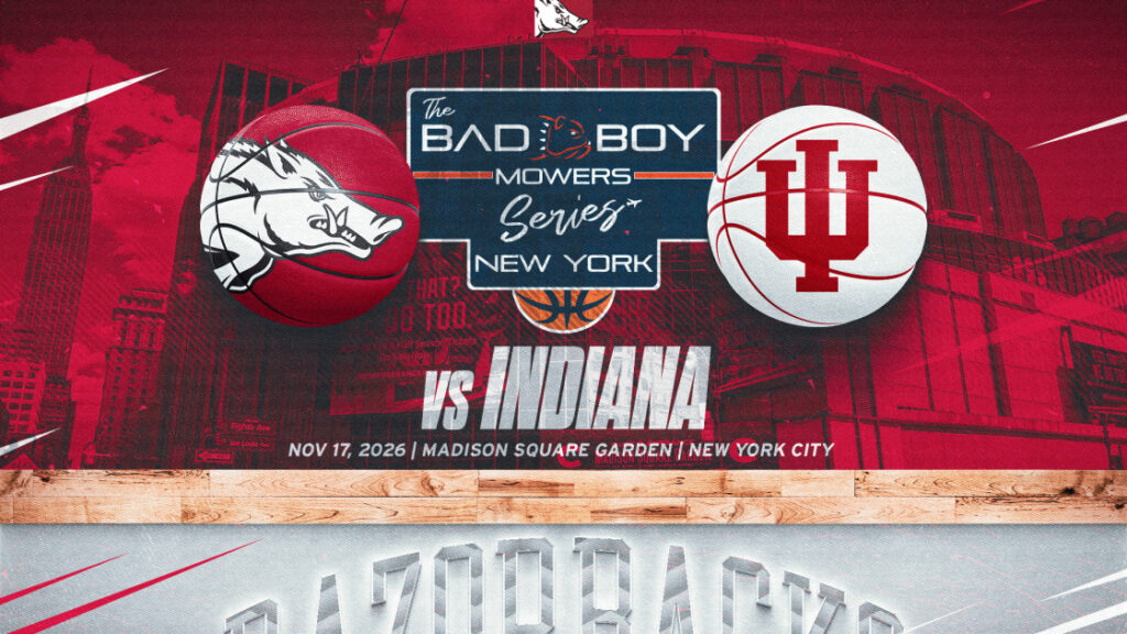 Arkansas to Play Indiana in Madison Square Garden as Part of The Bad Boy Mowers Series – New York Arkansas to Play Indiana in Madison Square Garden as Part of The Bad Boy Mowers Series – New York