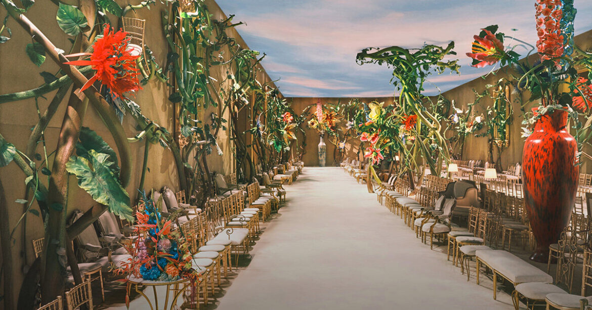 chanel haute couture blooms into bureau betak’s enchanted garden chanel haute couture blooms into bureau betak’s enchanted garden