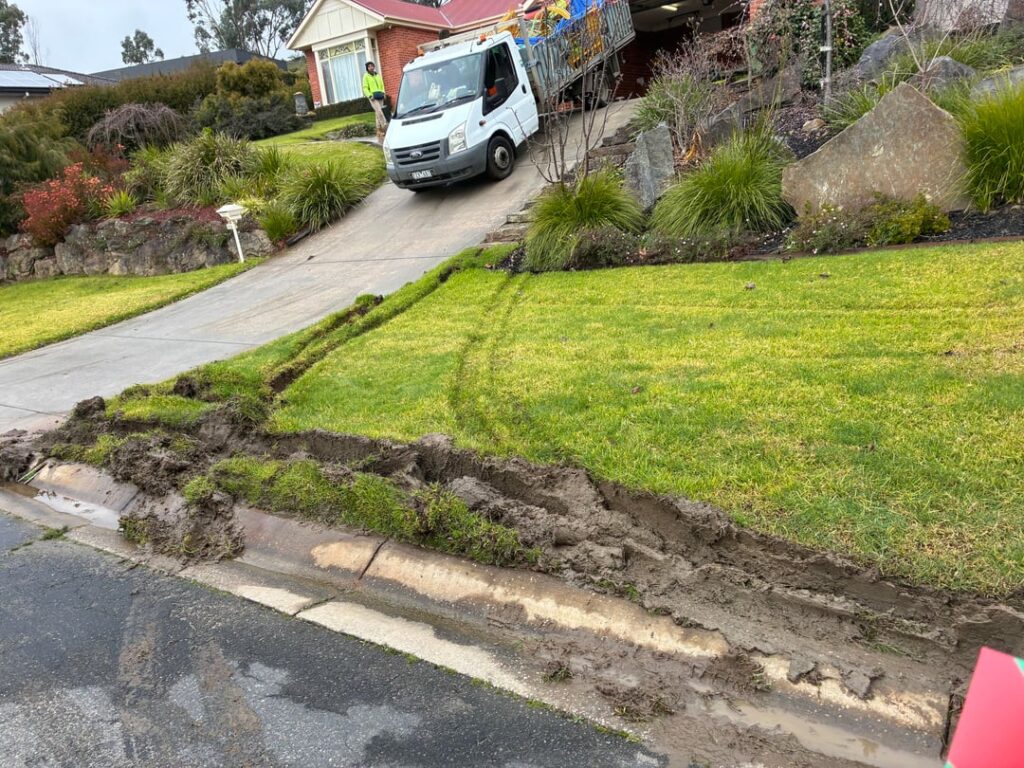 New moat as lawn feature. What next? Help please. Air bnb next door. New moat as lawn feature. What next? Help please. Air bnb next door.