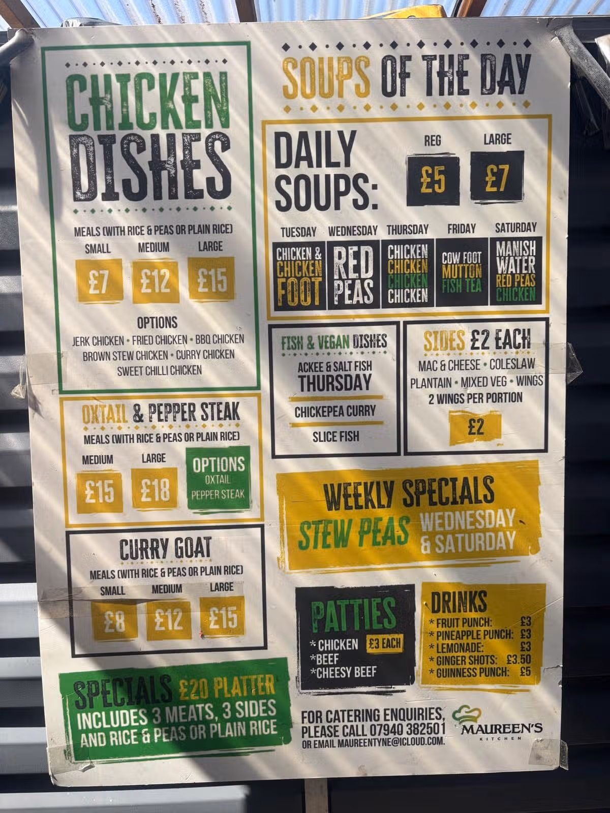 Maureen has a varied menu, offering a plethora of delicious delights
