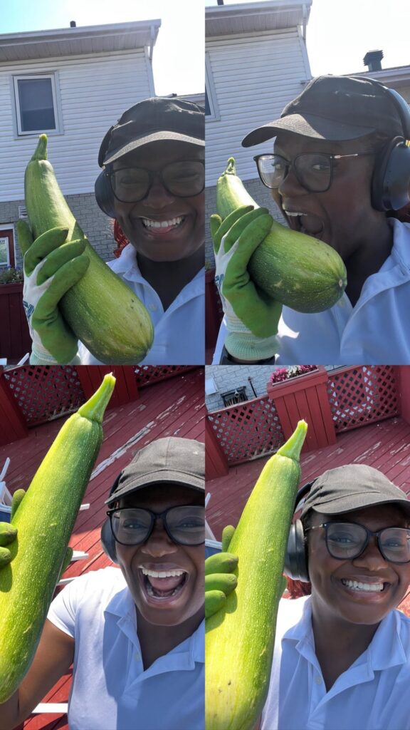 My first zucchini!