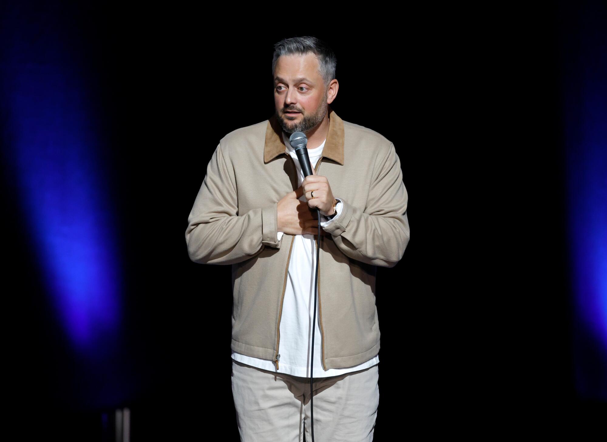 Nate Bargatze performs at the Grand Ole Opry House on Mar. 8, 2026 in Nashville, Tenn.