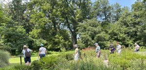 Guests explore the 50 feet by 50 feet gardens surrounding The Mount Gulian Home this past weekend where four tours took place, providing guests with the background on the gardens as well as their Master Gardener, James Brown, an escaped slave whose freedom was purchased by Gulian owner, James F. Brown.