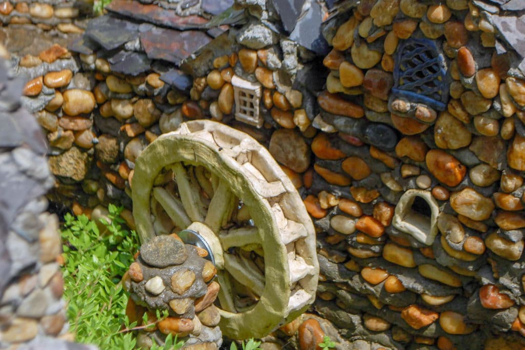 Water wheel.