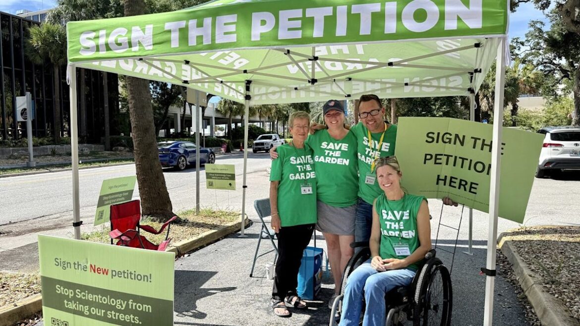 Save the Garden seeking signatures to challenge Scientology street vote Save the Garden seeking signatures to challenge Scientology street vote