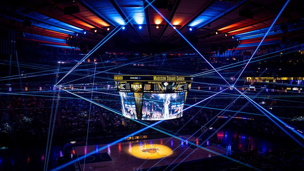 Madison Square Garden hosting a watch party for NBA Finals game in New York City