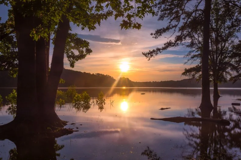 Gainesville, Georgia Sunset over Lake Lanier in Gainesville, Georgia