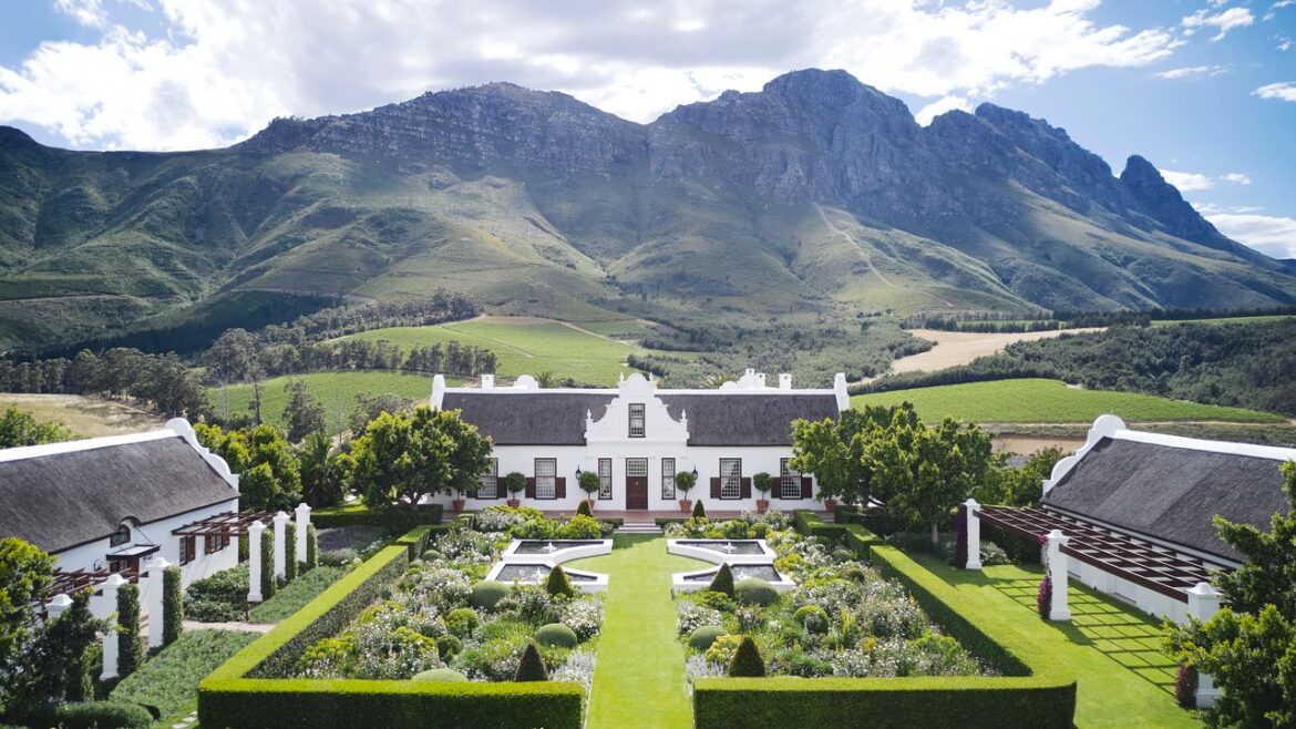 A historic South African wine estate with a gloriously dramatic garden A historic South African wine estate with a gloriously dramatic garden