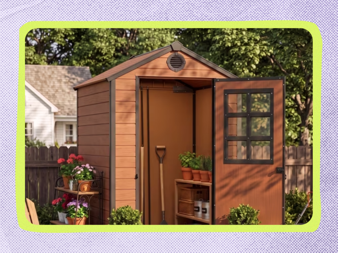 Walmart Is Selling a Charming Garden Shed That Looks Like a Backyard Cottage Walmart Is Selling a Charming Garden Shed That Looks Like a Backyard Cottage