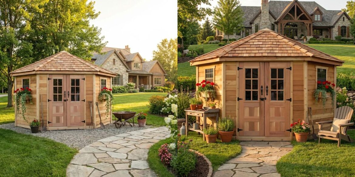 Wayfair’s Selling a Charming Cottage Shed That Looks Straight Out of Martha Stewart’s Yard