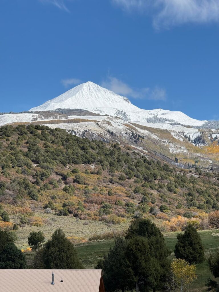Our snow covered mountain