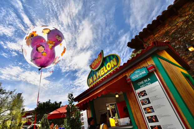 The new Once in a Melon booth during Disney California Adventure Food & Wine Festival in Anaheim, CA, on Feb. 28, 2020. (Photo by Jeff Gritchen, Orange County Register/SCNG) dimensional