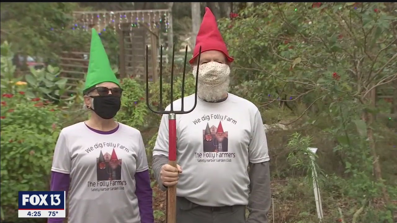 Safety Harbor Garden Club gnomes bring city good luck